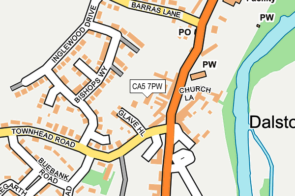 CA5 7PW map - OS OpenMap – Local (Ordnance Survey)
