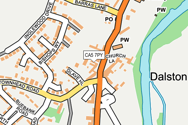CA5 7PY map - OS OpenMap – Local (Ordnance Survey)