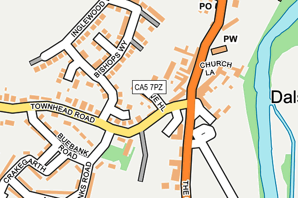 CA5 7PZ map - OS OpenMap – Local (Ordnance Survey)