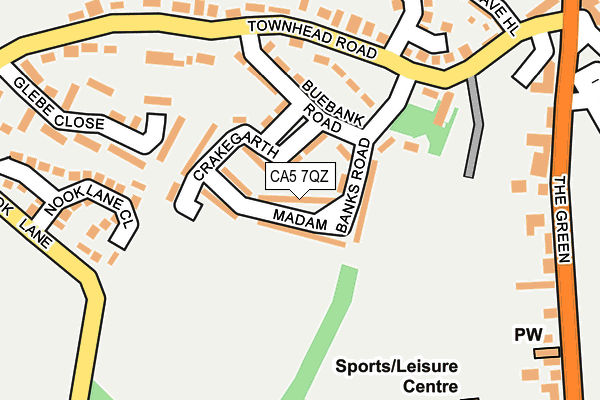 CA5 7QZ map - OS OpenMap – Local (Ordnance Survey)