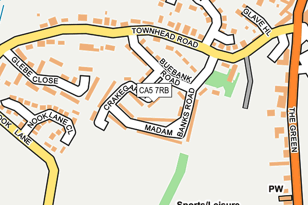 CA5 7RB map - OS OpenMap – Local (Ordnance Survey)