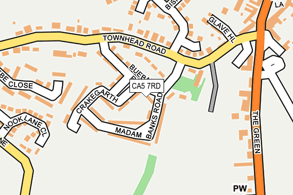 CA5 7RD map - OS OpenMap – Local (Ordnance Survey)