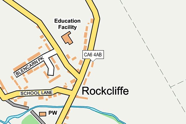 CA6 4AB map - OS OpenMap – Local (Ordnance Survey)