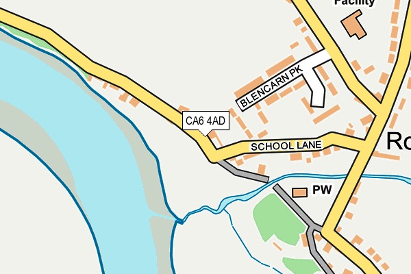 CA6 4AD map - OS OpenMap – Local (Ordnance Survey)