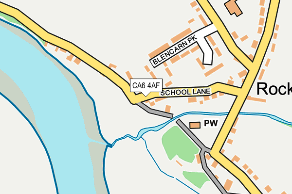 CA6 4AF map - OS OpenMap – Local (Ordnance Survey)