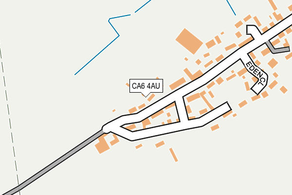 CA6 4AU map - OS OpenMap – Local (Ordnance Survey)