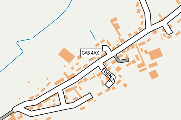 CA6 4AX map - OS OpenMap – Local (Ordnance Survey)