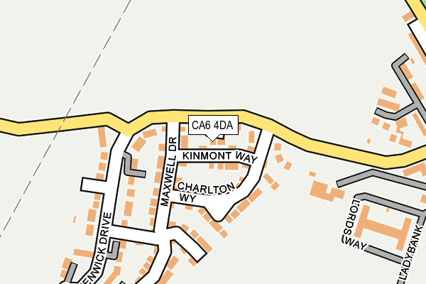 CA6 4DA map - OS OpenMap – Local (Ordnance Survey)