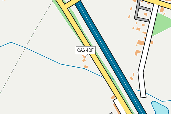 CA6 4DF map - OS OpenMap – Local (Ordnance Survey)