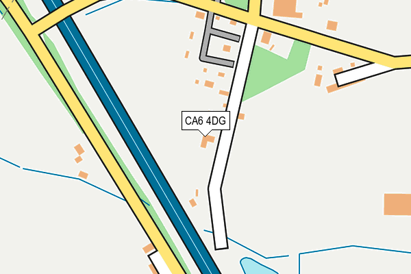 CA6 4DG map - OS OpenMap – Local (Ordnance Survey)