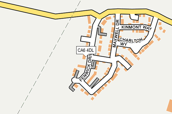 CA6 4DL map - OS OpenMap – Local (Ordnance Survey)