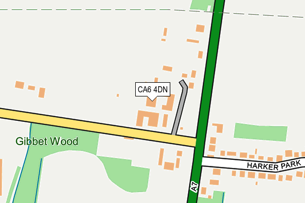 CA6 4DN map - OS OpenMap – Local (Ordnance Survey)