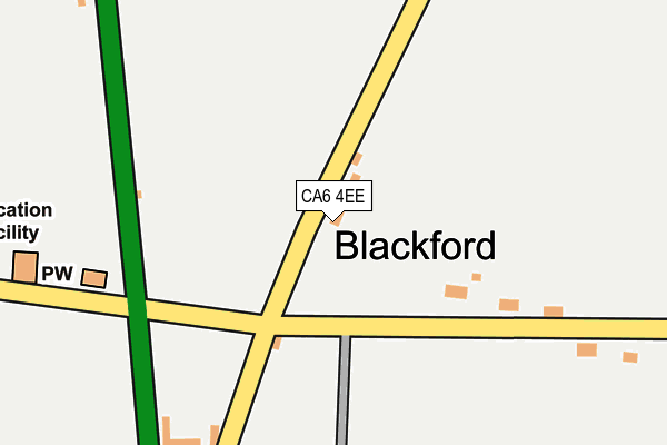 CA6 4EE map - OS OpenMap – Local (Ordnance Survey)