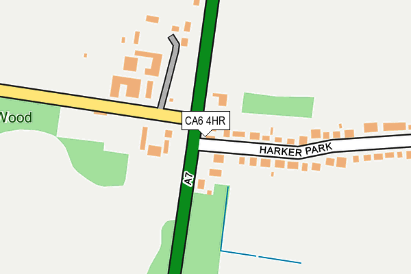 CA6 4HR map - OS OpenMap – Local (Ordnance Survey)