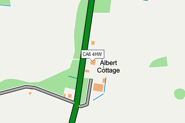 CA6 4HW map - OS OpenMap – Local (Ordnance Survey)