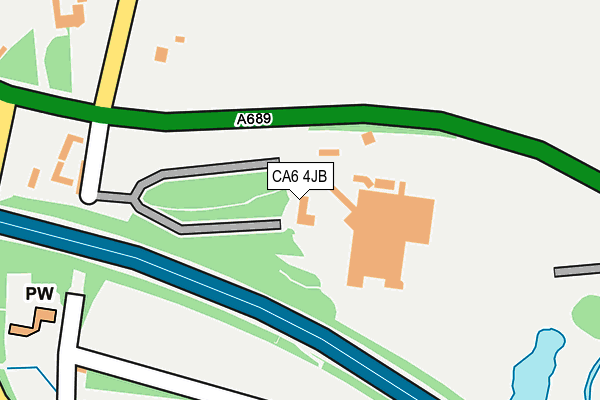 CA6 4JB map - OS OpenMap – Local (Ordnance Survey)