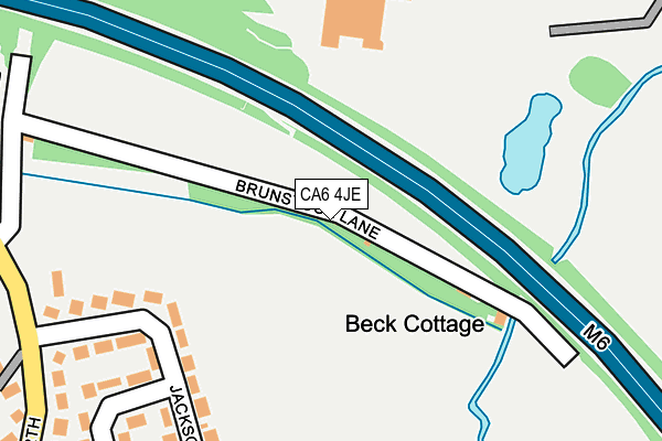 CA6 4JE map - OS OpenMap – Local (Ordnance Survey)