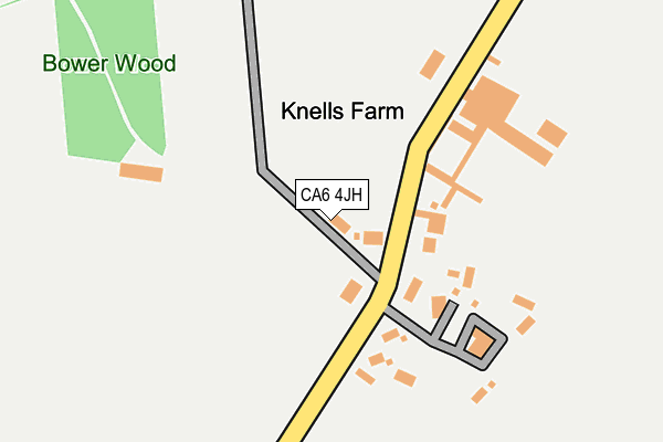 CA6 4JH map - OS OpenMap – Local (Ordnance Survey)