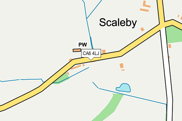 CA6 4LJ map - OS OpenMap – Local (Ordnance Survey)