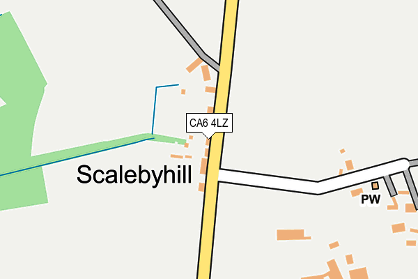 CA6 4LZ map - OS OpenMap – Local (Ordnance Survey)