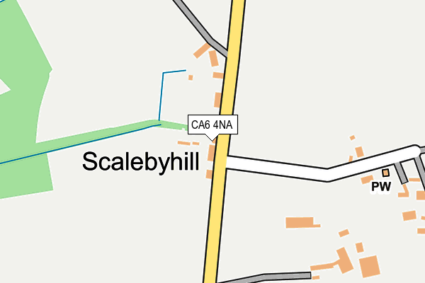 CA6 4NA map - OS OpenMap – Local (Ordnance Survey)