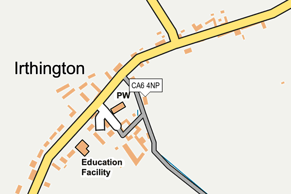 CA6 4NP map - OS OpenMap – Local (Ordnance Survey)