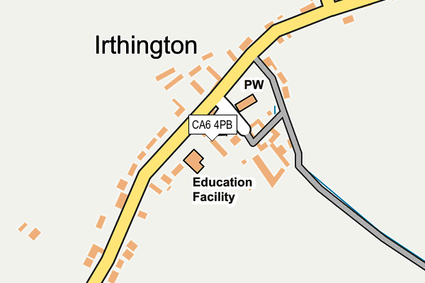 CA6 4PB map - OS OpenMap – Local (Ordnance Survey)
