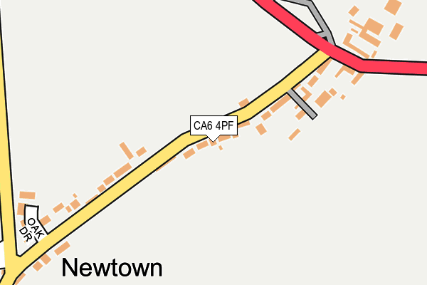 CA6 4PF map - OS OpenMap – Local (Ordnance Survey)