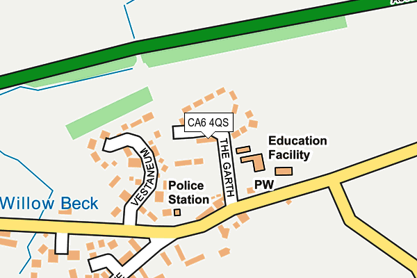 CA6 4QS map - OS OpenMap – Local (Ordnance Survey)