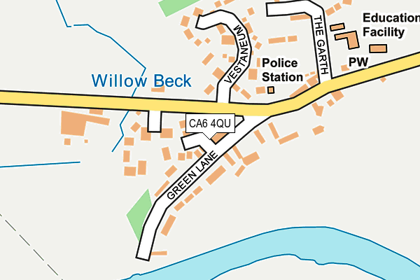 CA6 4QU map - OS OpenMap – Local (Ordnance Survey)