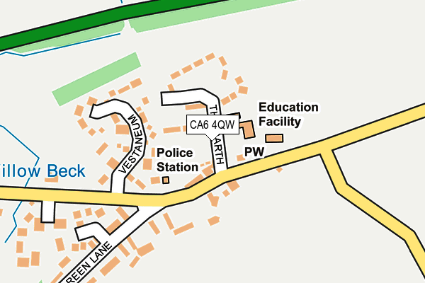 CA6 4QW map - OS OpenMap – Local (Ordnance Survey)