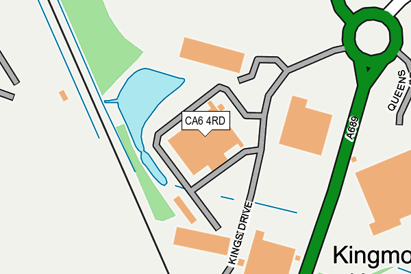 CA6 4RD map - OS OpenMap – Local (Ordnance Survey)