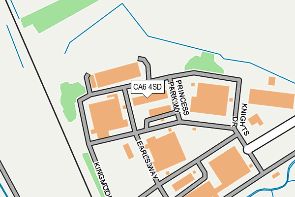 CA6 4SD map - OS OpenMap – Local (Ordnance Survey)