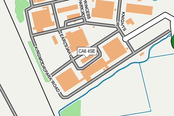 CA6 4SE map - OS OpenMap – Local (Ordnance Survey)