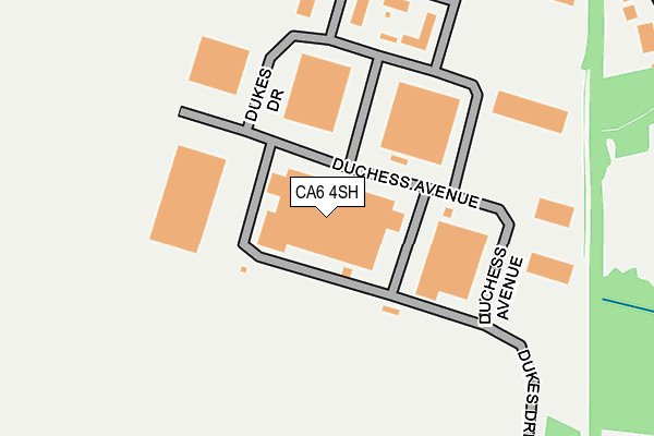 CA6 4SH map - OS OpenMap – Local (Ordnance Survey)