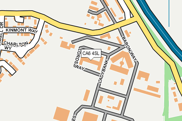 CA6 4SL map - OS OpenMap – Local (Ordnance Survey)