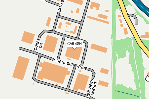 CA6 4SN map - OS OpenMap – Local (Ordnance Survey)