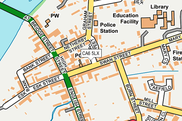 CA6 5LX map - OS OpenMap – Local (Ordnance Survey)