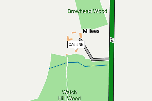 CA6 5NE map - OS OpenMap – Local (Ordnance Survey)