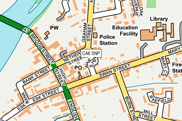 CA6 5NP map - OS OpenMap – Local (Ordnance Survey)