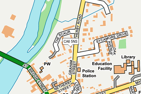 CA6 5NS map - OS OpenMap – Local (Ordnance Survey)