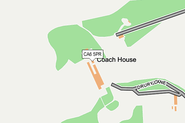 CA6 5PR map - OS OpenMap – Local (Ordnance Survey)
