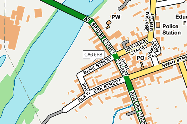 CA6 5PS map - OS OpenMap – Local (Ordnance Survey)