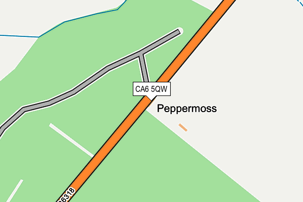 CA6 5QW map - OS OpenMap – Local (Ordnance Survey)