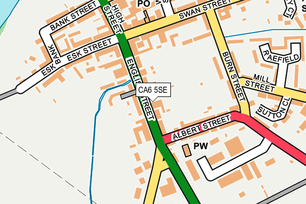 CA6 5SE map - OS OpenMap – Local (Ordnance Survey)