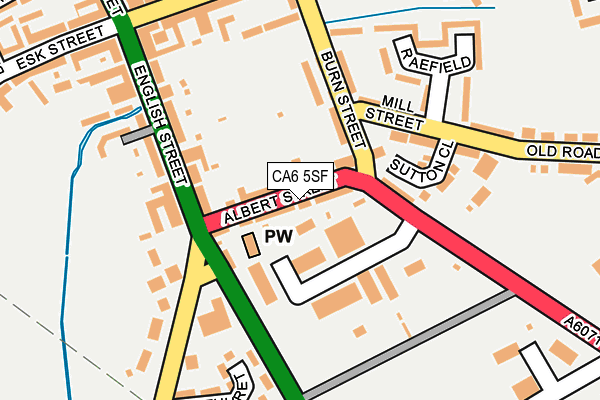 CA6 5SF map - OS OpenMap – Local (Ordnance Survey)