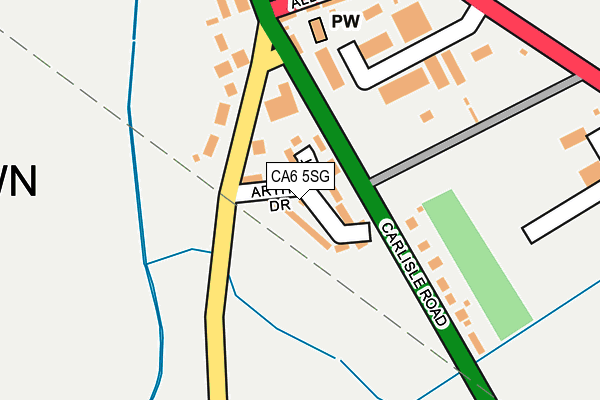 CA6 5SG map - OS OpenMap – Local (Ordnance Survey)