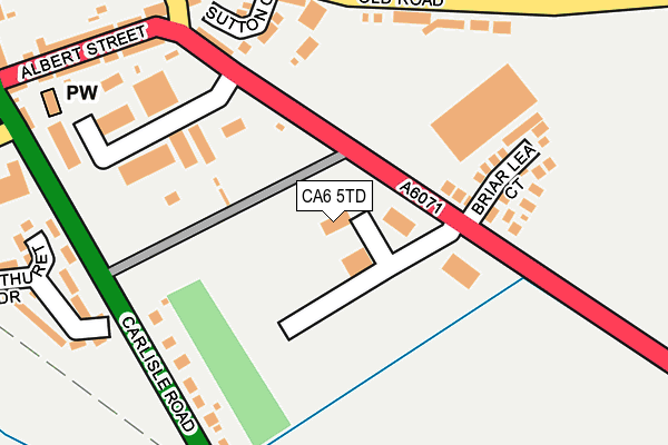 CA6 5TD map - OS OpenMap – Local (Ordnance Survey)