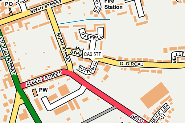 CA6 5TF map - OS OpenMap – Local (Ordnance Survey)
