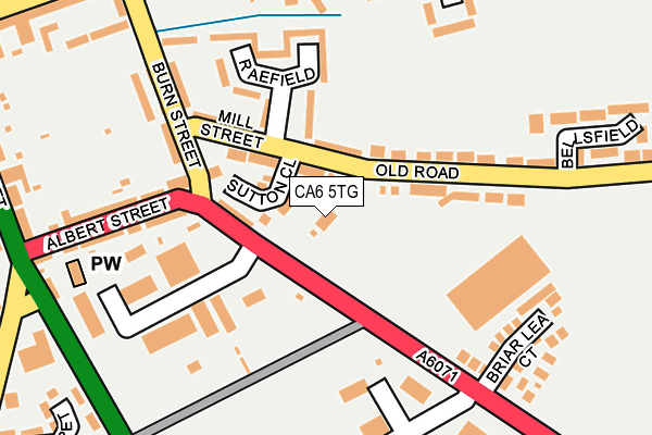 CA6 5TG map - OS OpenMap – Local (Ordnance Survey)